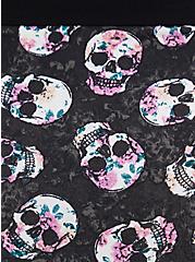 Cotton Mid-Rise Brief Panty, ROSE FILLED SKULL, alternate