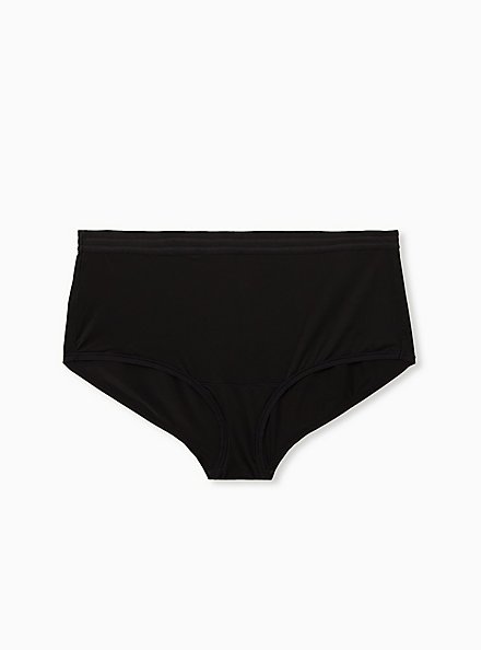 Second Skin Mid-Rise Brief Panty, RICH BLACK, hi-res