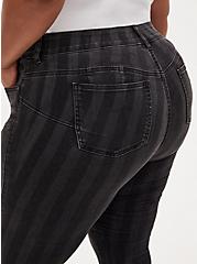 Plus Size Bombshell Skinny Jean - Super Soft Black Stripe, BLACK STRIPE, alternate