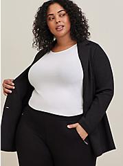 Plus Size - Relaxed Fit Jogger Lightweight Ponte Mid-Rise Pant 