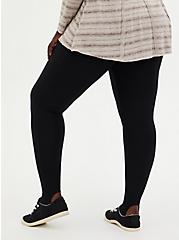 Platinum Stirrup Leggings - Fleece Lined Black  , BLACK, alternate
