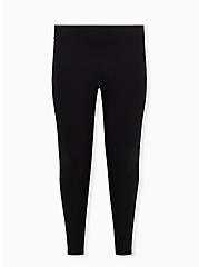 Platinum Stirrup Leggings - Fleece Lined Black  , BLACK, hi-res
