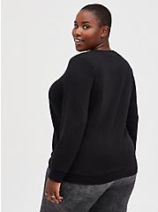 Plus Size The Goonies Never Say Die Black Sweatshirt, DEEP BLACK, alternate