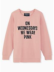 Mean Girls Pink Fleece Crew Sweatshirt, , hi-res