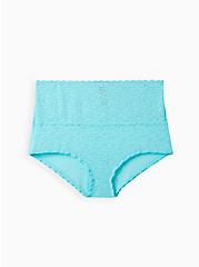 4-Way Stretch Lace High-Rise Brief Panty, BLUE RADIANCE, hi-res
