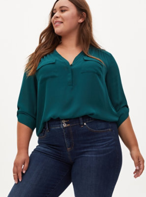 plus size dress blouses for work