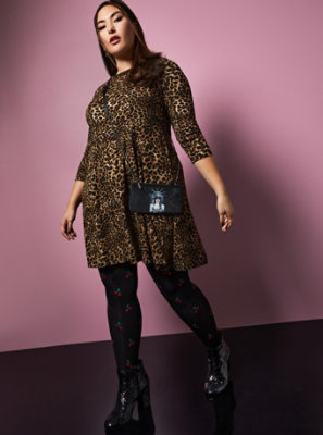 torrid leopard print dress