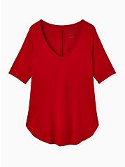 Plus Size Favorite Tunic Tee - Super Soft Red, JESTER RED, hi-res