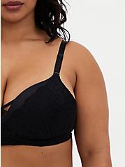 Wire-Free Push-Up Super Soft Lace 360° Back Smoothing™ Bra, RICH BLACK, alternate