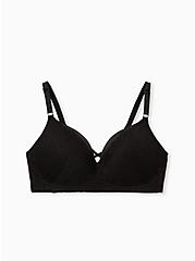 Wire-Free Push-Up Super Soft Lace 360° Back Smoothing™ Bra, RICH BLACK, hi-res
