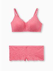 Pink Lace 360° Back Smoothing™ Lightly Lined Everyday Wire-Free Bra, AZAELEA PINK, alternate