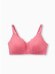 Pink Lace 360° Back Smoothing™ Lightly Lined Everyday Wire-Free Bra, AZAELEA PINK, hi-res