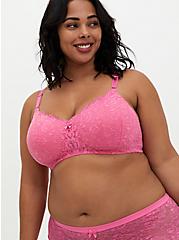 Pink Lace 360° Back Smoothing™ Lightly Lined Everyday Wire-Free Bra, AZAELEA PINK, hi-res