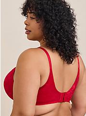 T-Shirt Push-Up Floral Lace 360° Back Smoothing™ Bra, JESTER RED, alternate