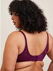 T-Shirt Push-Up Floral Lace 360° Back Smoothing™ Bra, POTENT PURPLE, alternate