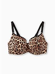 Full-Coverage Balconette Lightly Lined Print 360° Back Smoothing™ Bra, FIFTIES LEOPARD BEIGE, hi-res
