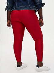 Plus Size Platinum Legging - Liquid Knit Red, RED, alternate