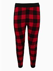 Platinum Legging - Sweater Knit Plaid Red, MULTI, hi-res