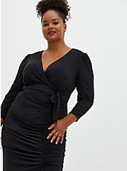Maxi Studio Knit Hi-Low Dress, DEEP BLACK, alternate