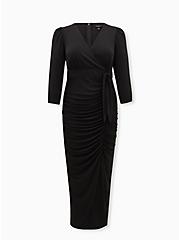 Maxi Studio Knit Hi-Low Dress, DEEP BLACK, hi-res
