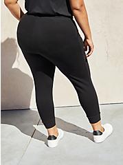 Plus Size Crop Relaxed Fit Active Jogger - Cupro Black, BLACK, alternate