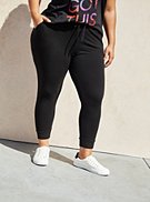 Plus Size Crop Relaxed Fit Active Jogger - Cupro Black, , hi-res