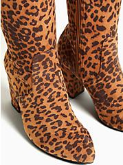 Leopard Stretch Faux Suede Pointed Toe Over-The-Knee Boot (WW), ANIMAL, alternate