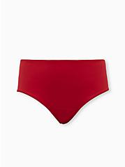 Red Satin Bow Cutout Cheeky Panty, , hi-res