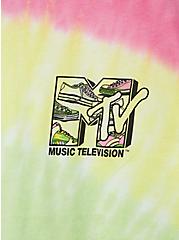 Plus Size MTV Classic Fit Ringer Tee - Multi Tie-Dye, MULTI, alternate