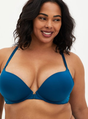 NWT Torrid 46D PUSH UP T-SHIRT BRA - DEEP SPACE BLUE WITH 360° BACK  SMOOTHING™ 