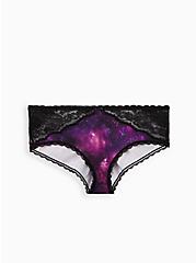 Microfiber And Lace Mid-Rise Hipster Panty, GALAXY, hi-res