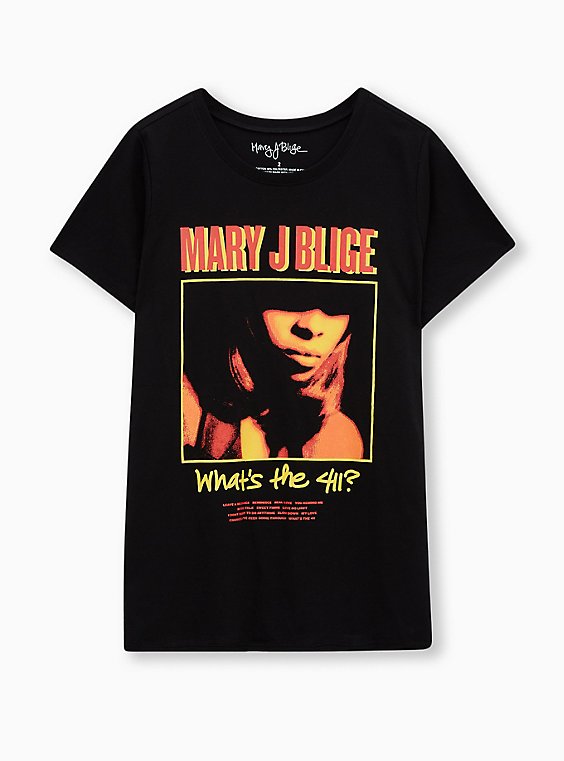 Mary J Blige Mens Fashion Classic Round Neck Print Short-Sleeved T-Shirt Cotton Casual Top 