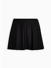 High-Rise Long Swim Skirt With Short, DEEP BLACK, hi-res