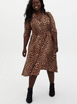 torrid leopard print dress