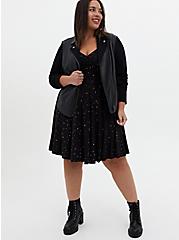 Mini Super Soft Skater Dress, BLACK STAR, alternate