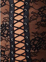 Laced Up Lace Chemise, RICH BLACK, alternate