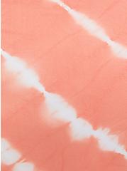 Coral Tie-Dye Lightly Padded Seamless Bralette, , alternate