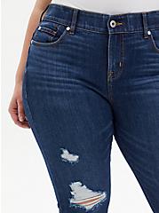 Plus Size Bombshell Straight Jean - Premium Stretch Eco Dark Wash, TOPANGA, alternate