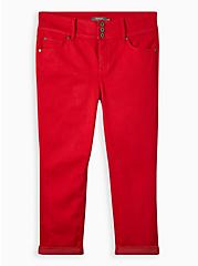 Crop Jegging Skinny Super Soft High-Rise Jean, RACING RED, hi-res