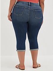 Plus Size Crop Jegging Skinny Super Soft High-Rise Jean, BLUE GROTTO, alternate
