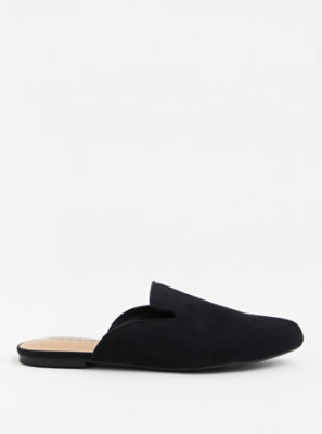 Plus Size - Black Faux Suede Slip-On Loafer (WW) - Torrid