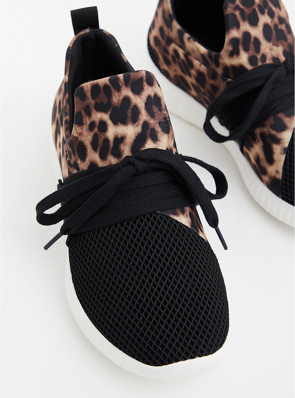 Plus Size Leopard Lace-Up Sneaker (WW), ANIMAL, hi-res
