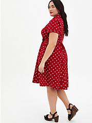 Disney Minnie Mouse Red Polka Dot Retro Swing Dress, DOT PRINT, alternate