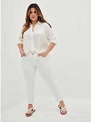 Plus Size Boyfriend Straight Jean - Vintage Stretch White, OPTIC WHITE, alternate