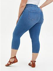 Plus Size Crop Lean Jean Skinny Super Soft High-Rise Jean, HIP HUGGER, alternate