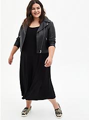 Super Soft Culotte Jumpsuit, BLACK, alternate