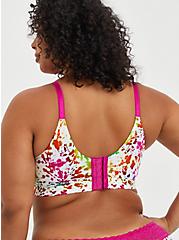 Celebrate Love Lightly Lined Longline Wire-Free Bra - White Tie Dye with 360° Back Smoothing™ , TIE DYE EXPLOSION WHITE, alternate