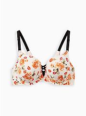 XO Push-Up Plunge Bra - Floral Lips with 360° Back Smoothing™, FLORAL, hi-res