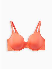 Lightly Lined Front Closure T-Shirt Bra - Coral with 360° Back Smoothing™, LIVING CORAL, hi-res