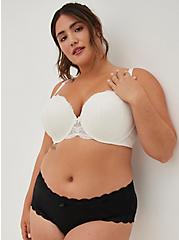 Plus Size Push-Up T-Shirt Bra - Lace White with 360° Back Smoothing™, CLOUD DANCER, alternate
